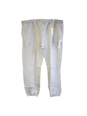 Fruit Of The Loom Unisex Gray Dual Defense Sweatpants Size 4XL Elastic Waistband